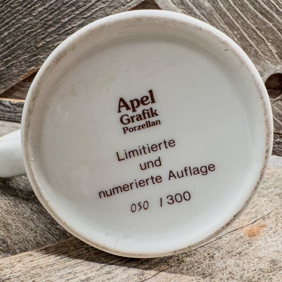 Limited Edition #50 of 300, Apel Grafik, Vintage German Bierkrug, Beerstein - Picture 7 of 7